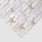 Tropisch strand met zeester bruiloft tissuepapier (Detail)