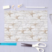 Tropisch strand met zeester bruiloft tissuepapier (Craft)