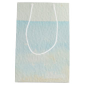 Tropisch strand met zeesterren en conch medium cadeauzakje (Achterkant)