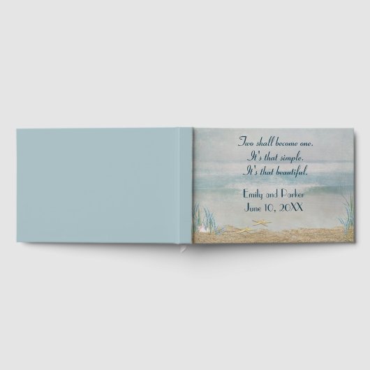 Tropisch strand met zeesterren gastenboek (Volledig)