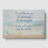 Tropisch strand met zeesterren gastenboek (Voorkant)