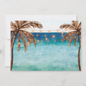 tropisch strand modern behalve de datafootkaart kaart (Achterkant)