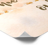 tropisch strand modern bruiloft poster (Hoek)