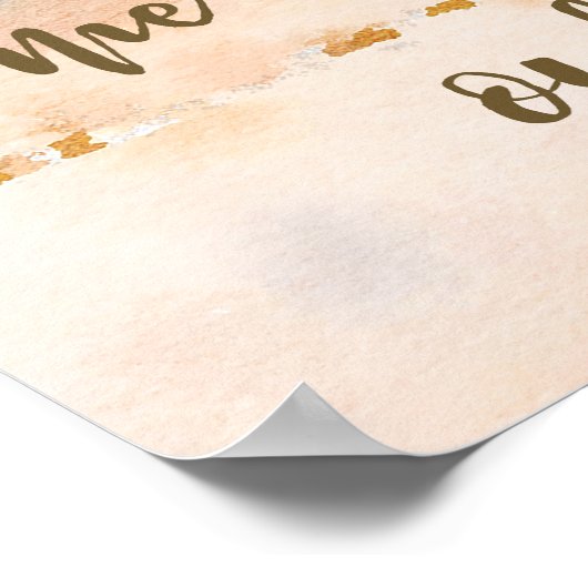 tropisch strand modern bruiloft poster (Hoek)