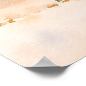 tropisch strand modern trouwkaart welkom bord poster (Hoek)