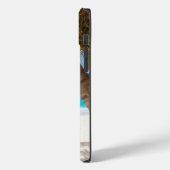 Tropisch strand Monogram Palmboom Turquoise Cool Case-Mate iPhone Case (Achterkant / Links)