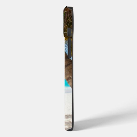 Tropisch strand Monogram Palmboom Turquoise Cool Case-Mate iPhone Case (Achterkant / Links)