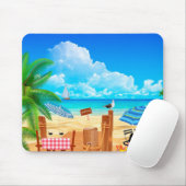 Tropisch strand muismat (Met muis)