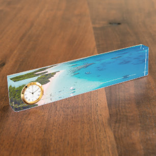 Tropisch strand naambordje