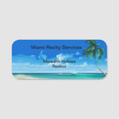 Tropisch strand naamplaatje (Voorkant)