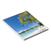 Tropisch strand notitieblok (Schuin)
