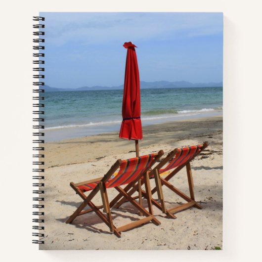 Tropisch strand notitieboek (Voorkant)