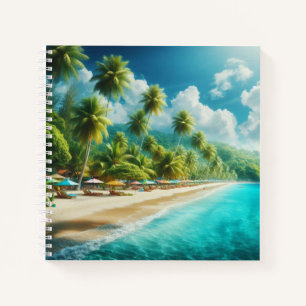 Tropisch strand notitieboek