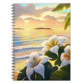 Tropisch strand, Notitieboek Hawaï (Voorkant)