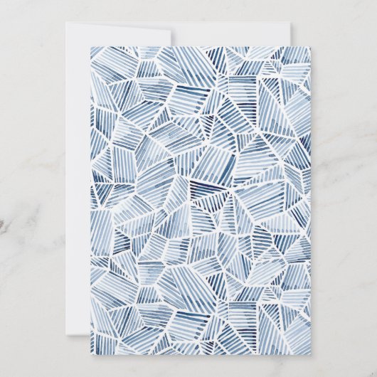 Tropisch strand oceaan bruidsdouche kaart (Achterkant)