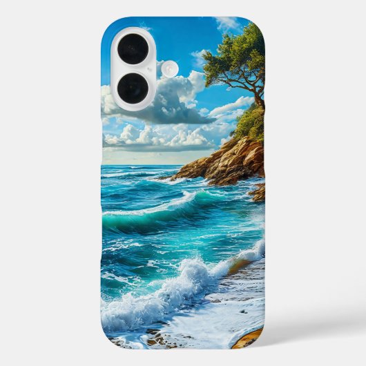 Tropisch Strand Oceaan Water Design Rustige Zomer Case-Mate iPhone Case (Achterkant)