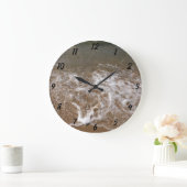 Tropisch strand oceaan zee golven foto landschapsk grote klok (Huis)