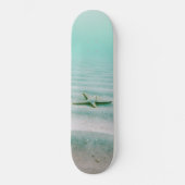 Tropisch strand oceaan zeesterren koele kunst aan  persoonlijk skateboard (Voorkant)