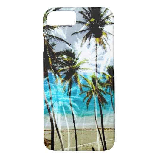 Tropisch strand Ocean Custom iPhone 7 hoesje (Achterkant)