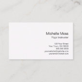 Tropisch strand Ocean Paradise Sunset Visitekaartj Visitekaartje (Achterkant)