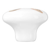 Tropisch strand Ocean Peach Cream Zeesterren Keramische Knop (Zijkant)
