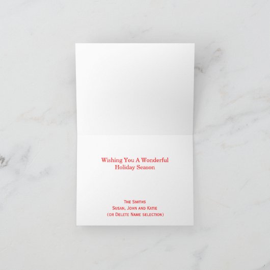 Tropisch strand Ocean Tiki Kerstmis kerstmis Feestdagen Kaart (Binnen)