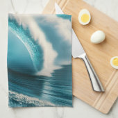 Tropisch strand Ocean Wave Crescendo Theedoek (Quarter Fold)