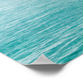 Tropisch strand omzoomd door palmen poster (Hoek)