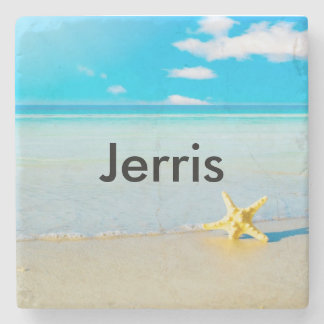 Tropisch strand Onderzetter Gepersonaliseerd