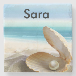 Tropisch strand Onderzetter Gepersonaliseerd