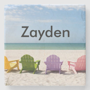 Tropisch strand Onderzetter Gepersonaliseerd