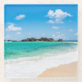 Tropisch strand Onderzetter van Turks en Caicos (Voorkant)