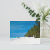 Tropisch strand op Barbados Briefkaart (Staand voorkant)