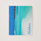 Tropisch strand op de Malediven Legpuzzel (Verticaal)