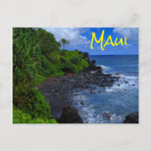 Tropisch strand op het eiland Maui Hawaiian Briefkaart (Voorkant)