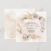 Tropisch strand Orchideeën Zee Oats Earth Tones Kaart (Voorkant / Achterkant)