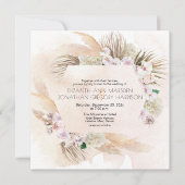 Tropisch strand Orchideeën Zee Oats Earth Tones Kaart (Voorkant)