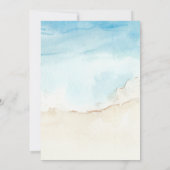 Tropisch strand pal boom davidster bar mitswa kaart (Achterkant)