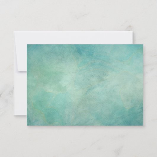 Tropisch strand palm boomkorboom RSVP kaartje (Achterkant)