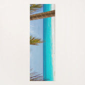 Tropisch strand, palm-gepersonaliseerd yogamat (Achterkant)