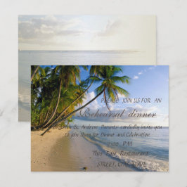 Tropisch Strand, Palm  Oefendiner Kaart