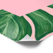 Tropisch strand palm roze bachelorette Welkom Perfect Poster (Hoek)