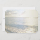 Tropisch strand, palm, String Lights RSVP Kaart (Achterkant)