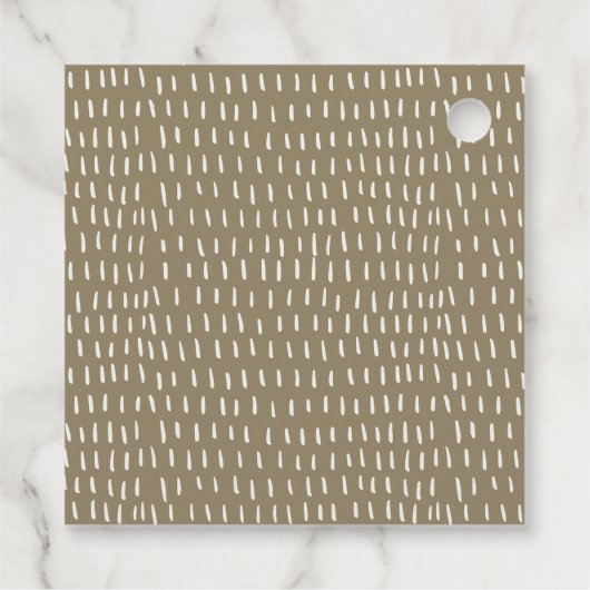 Tropisch strand palm Tree Sketch Bleek Gold Weddin Bedankjes Labels (Achterkant)