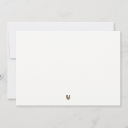 Tropisch strand palm Tree Sketch Bleek Gold Weddin Notitiekaartje (Achterkant)