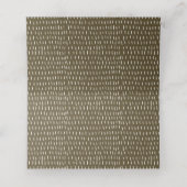 Tropisch strand palm Tree Sketch Bleek Gold Weddin Plaatskaartje (Binnenkant ongevouwen)