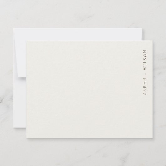 Tropisch strand palm Tree Sketch Bleek Gold Weddin RSVP Kaartje (Achterkant)