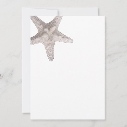Tropisch strand Palm Tree Starfish Modern Save The Date (Achterkant)