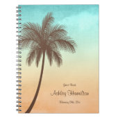 Tropisch strand palm Tree Sweet 16 Guest Book Notitieboek (Voorkant)