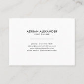 Tropisch strand Palm Tree Waterverf Island Visitekaartje (Achterkant)